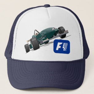 Formula 1 race car trucker hat