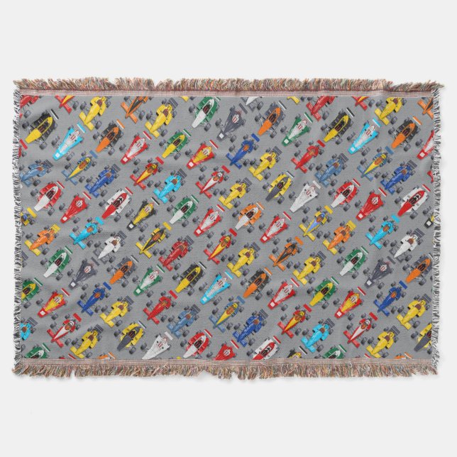 Formula 1 race cars throw blanket (Front)