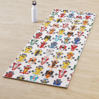 Formula 1 race cars yoga mat