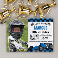 Formula 1 Racing Birthday Party Invitation