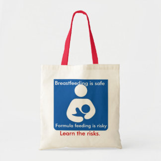 Formula feeding is risky tote bag