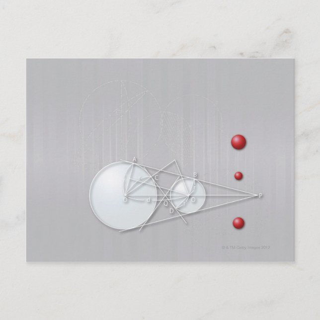 Formula, graph, math symbols 12 postcard (Front)