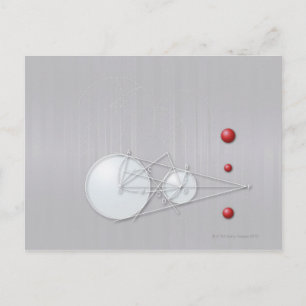 Formula, graph, math symbols 12 postcard