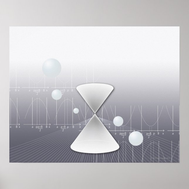 Formula, graph, math symbols 13 poster (Front)