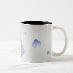 Formula, graph, math symbols 8 Two-Tone coffee mug