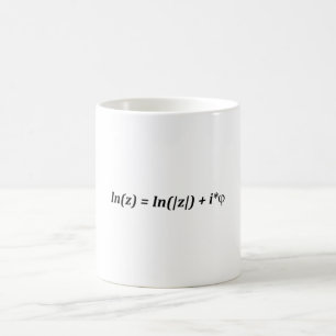 Formula Math Mathematical ln(z) = ln( z ) + i*j Coffee Mug