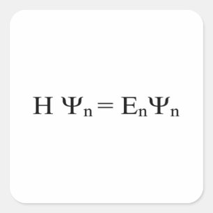 Formula Math Mathematical Physics Square Sticker