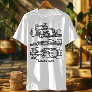 Formula Racing Blueprint Custom Team Motorsport De T-Shirt