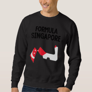 Formula Singapore Flag Racing Circuit Car Map Gran Sweatshirt