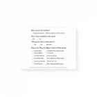 Formulaire de déclaration de Butthurt Post-it® Not