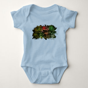 Formulas in mathematical space baby bodysuit