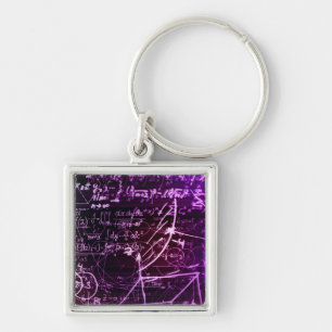Formulas in mathematical space keychain
