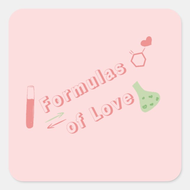 Formulas of Love Sticker (Front)