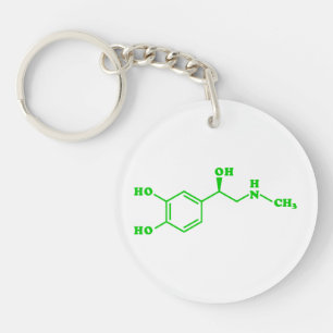 Formule chimique moléculaire d'adrénaline