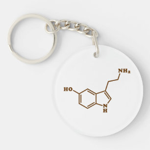 Formule chimique moléculaire de la sérotonine