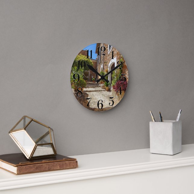 Fornalutx wall clock in Mallorca (Office)