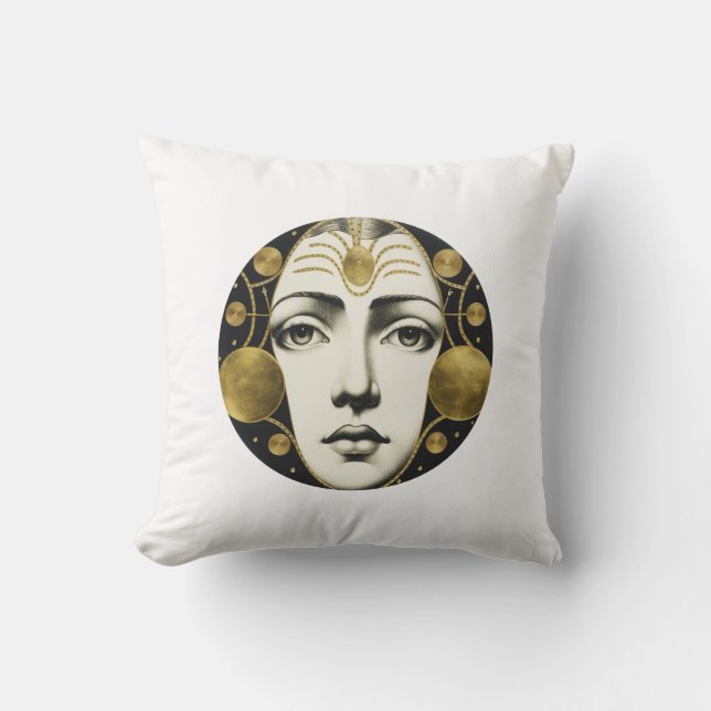Fornasetti Aesthetic Throw Pillow (Front)