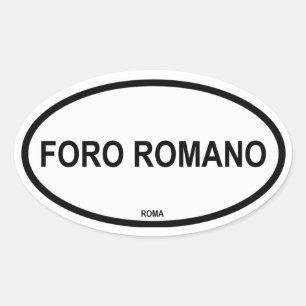 FORO ROMANO OVAL STICKER