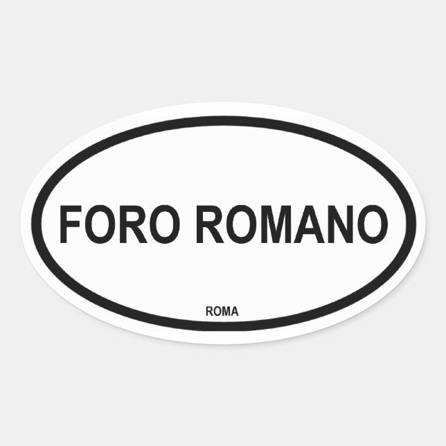 FORO ROMANO OVAL STICKER (Front)