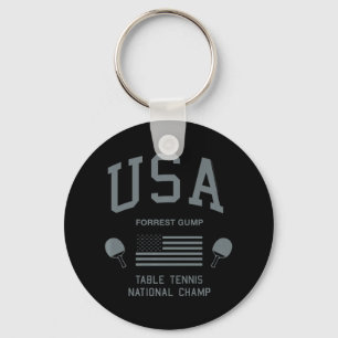 Forrest Gump USA Table Tennis National Champ   Keychain