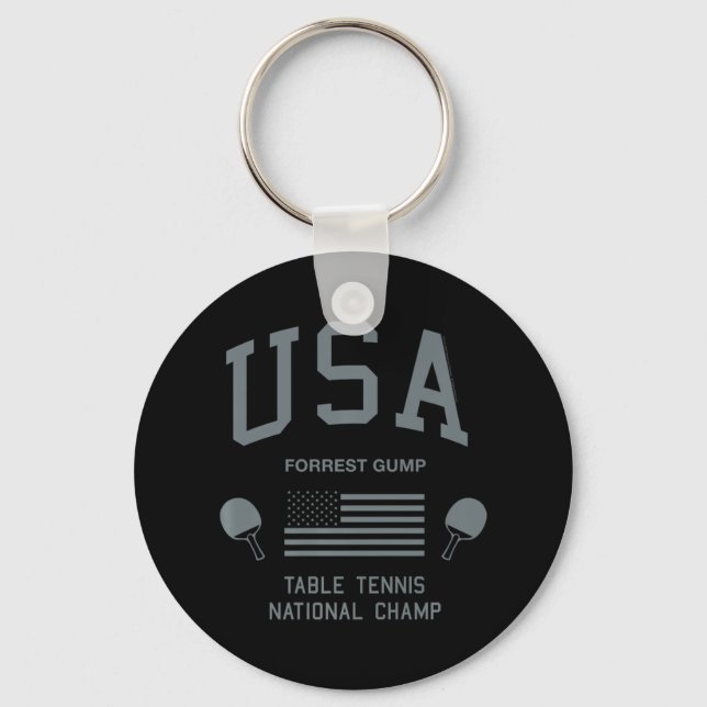 Forrest Gump USA Table Tennis National Champ   Keychain (Front)