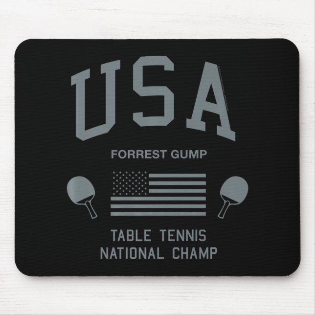 Forrest Gump USA Table Tennis National Champ   Mouse Pad (Front)