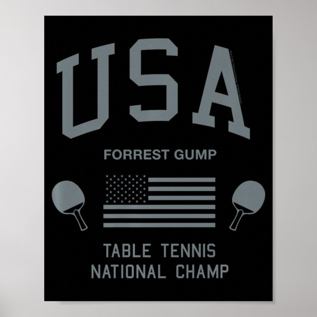 Forrest Gump USA Table Tennis National Champ   Poster (Front)