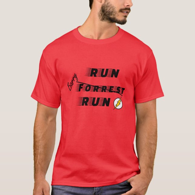 Forrest Gump vs The Flash T-Shirt (Front)