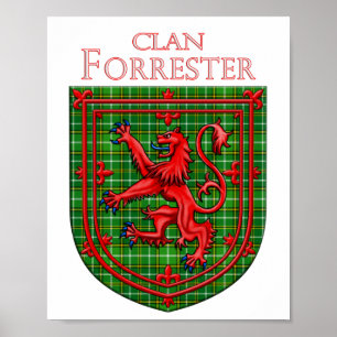 Forrester Hunting Tartan Scottish Plaid Poster