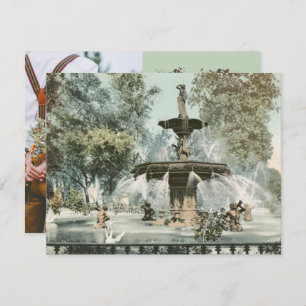 Forsyth Fountain Savannah GA Photo Save the Date Invitation