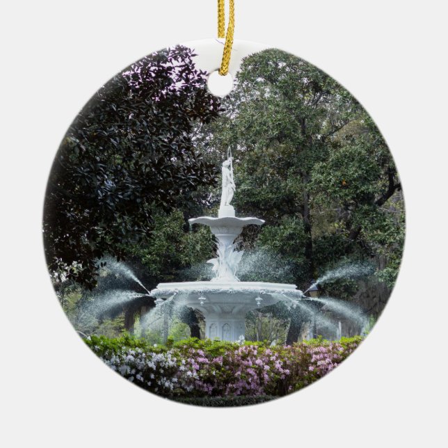 Forsyth Park Fontaine Collectif Ornement de vacanc (Devant)