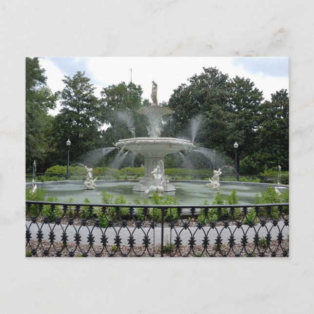 Forsyth park fountain Savannah, Georgia Postcard (Front)