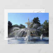 Forsyth Park Fountain, Savannah, Georgia, Postcard (Front/Back)