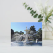 Forsyth Park Fountain, Savannah, Georgia, Postcard (Standing Front)