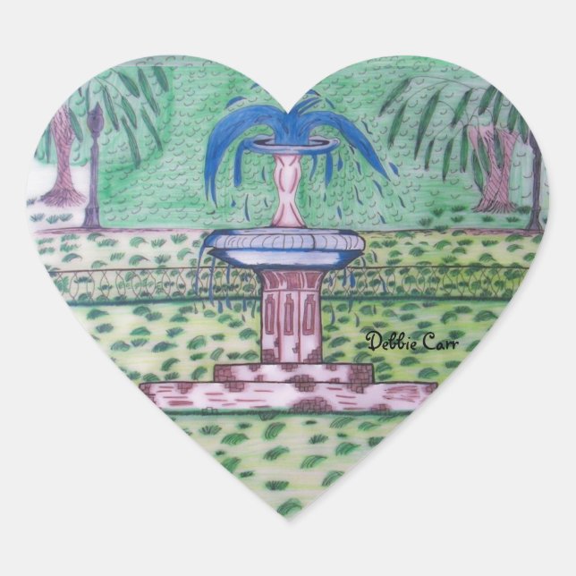 Forsyth Park-heart sticker (Front)