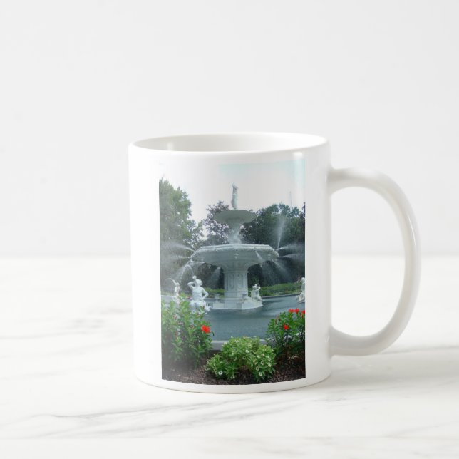 Forsyth Park, in Savannah, Ga Coffee Mug (Right)