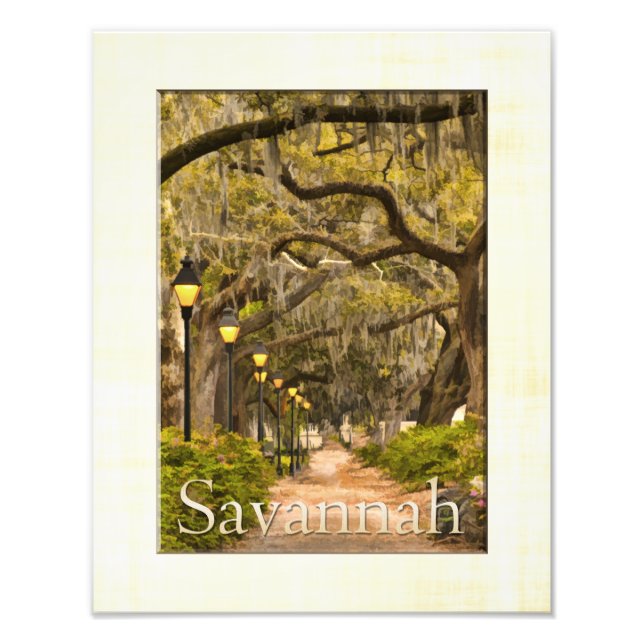 Forsyth Park - Savannah, GA Photo Print (Front)