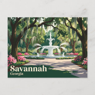 Forsyth Park USA Postcard