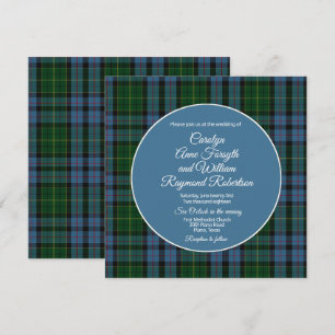 Forsyth Plaid Carré Faire-part de mariage