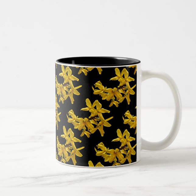 Forsythia Abstract Mug (Right)
