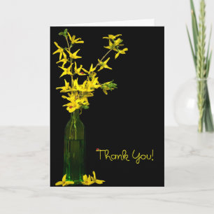 Forsythia et lady bugs merci