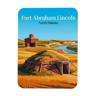 Fort Abraham Lincoln State Park USA Magnet