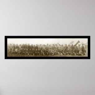 Fort Benjamin Officers Photo 1910 Poster
