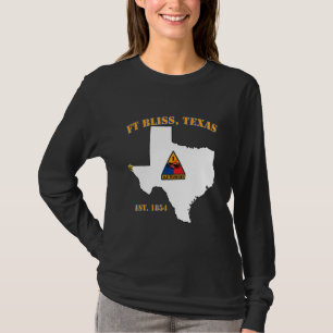 Fort Bliss Tx Military Base 1st Armoured Division T-Shirt