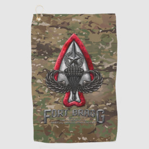 Fort Bragg Camo Golf Towel