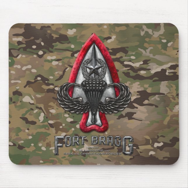 Fort Bragg Camo Mousepad (Front)