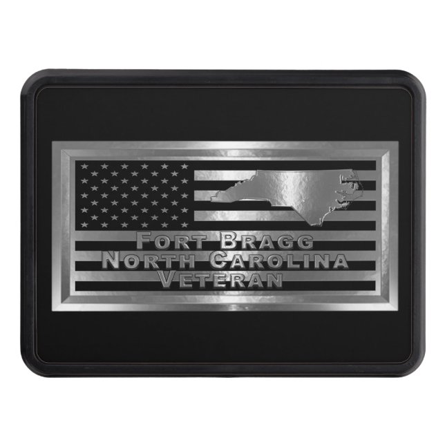 Fort Bragg Veteran Trailer Hitch Cover (Front)