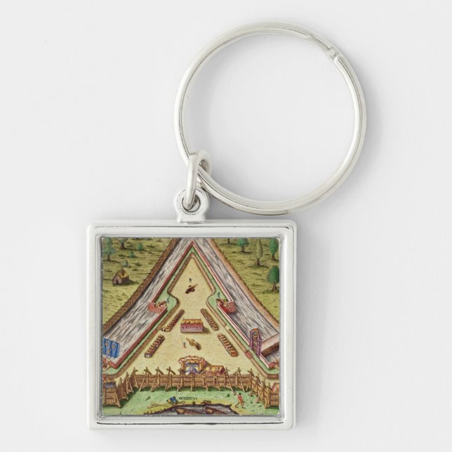 Fort Caroline, from 'Brevis Narratio' Keychain (Front)