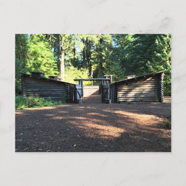 Fort Clatsop, Astoria, Oregon Postcard (Front)