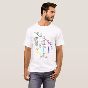 Fort Collins Bike Map Men's T-Shirt